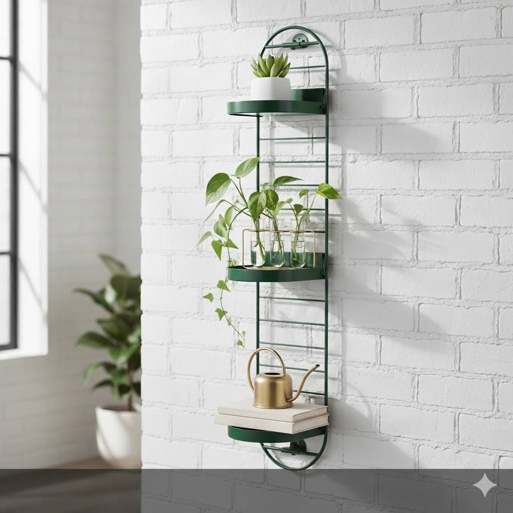 [ของแท้จาก​ IKEA] SKUGGGRÖNA สกุกเกรอนาชั้นวางต้นไม้ยึดผนัง, เขียวเข้ม, 78 ซม.