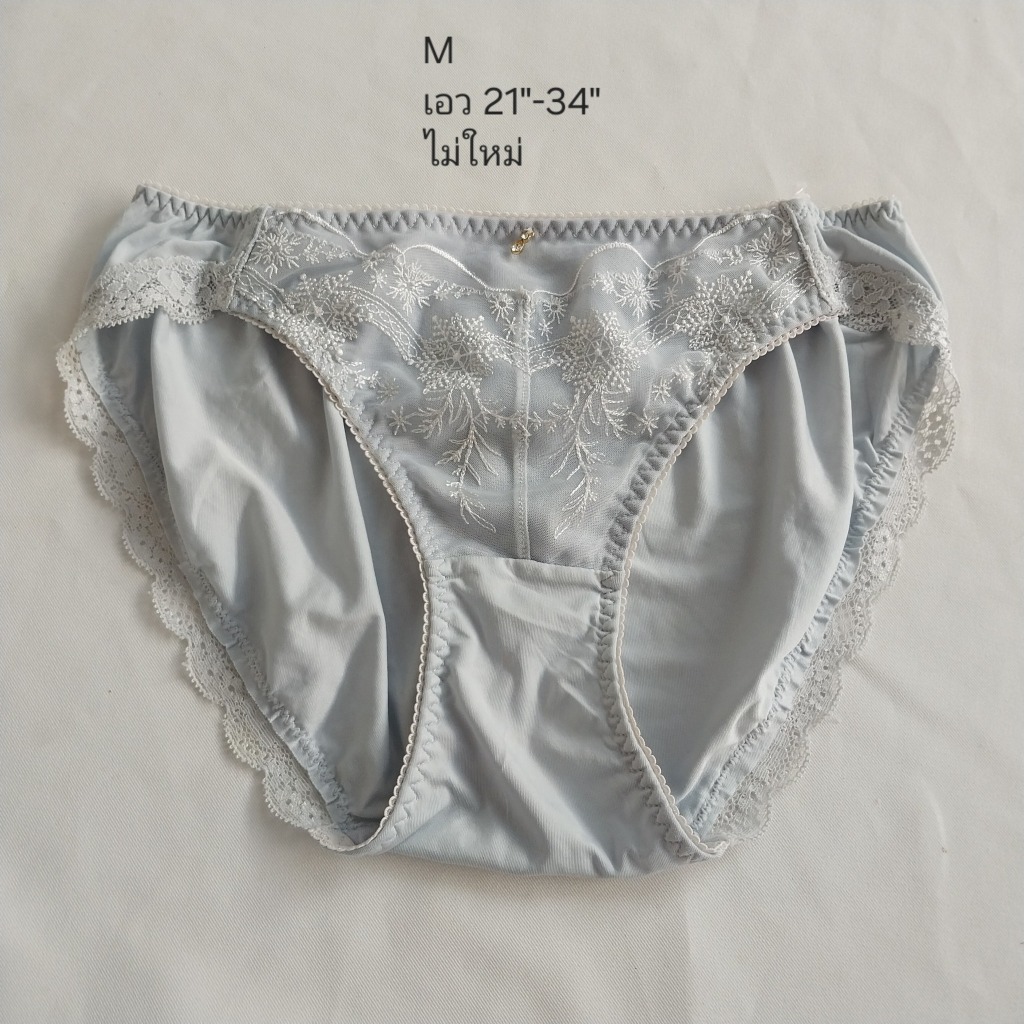 M / Tutu anna กางเกงในนำเข้าจากญี่ปุ่น ผ้าลูกไม้สวย สีฟ้า