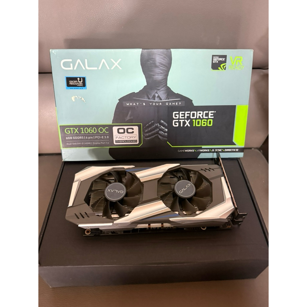 Galax gtx1060 6gb เทส3 dmark ผ่าน Furmark ผ่าน พอร์ตติดครบ