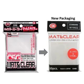 "ซองคลุมสลีฟ" KMC CSG Mat&Clear หน้าใสหลังด้าน ขนาด69*94mm. (KMC CSG Mat&Clear Outer - 60CT)
