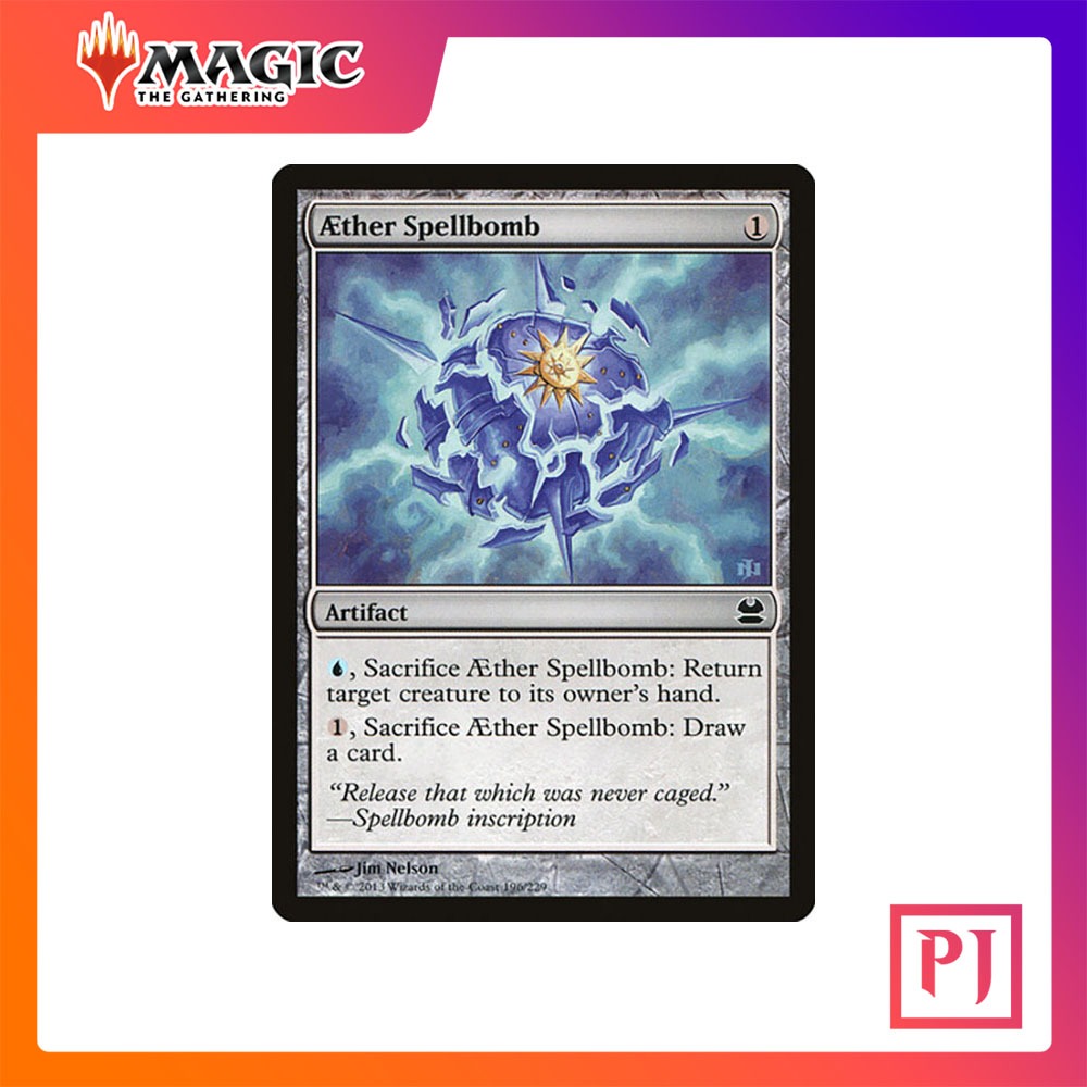 [MTG] Aether Spellbomb [MM1] [ARTIFACT] [COMMON] [NORMAL] [ENG] (การ์ดเมจิค / Magic the Gathering)