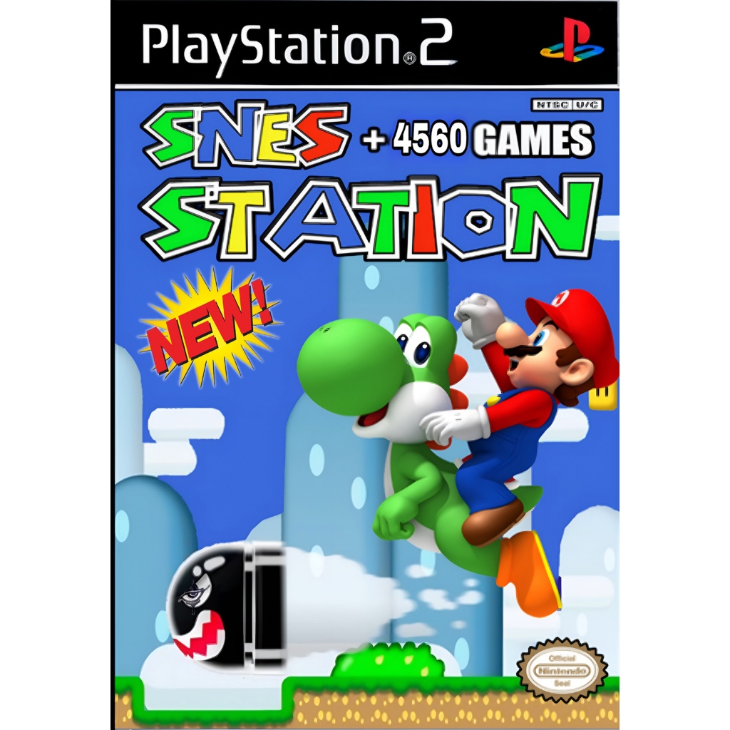 PlayStation2 - NEW SNES STATION +4560 games / ตัวใหม่ 2025 / อัปเกรดภาพ เล่นผ่านตัวแปลง HDMI ได้
