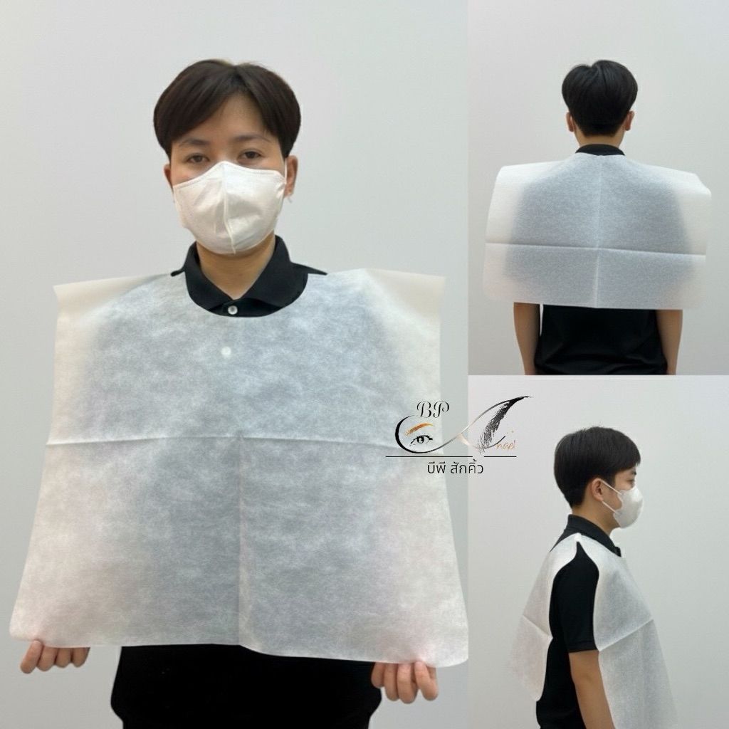 ชุดคลุมกันเปื้อนครึ่งตัว คลุมกันเปื้อนใช้แล้วทิ้ง ขนาด 76x90cm