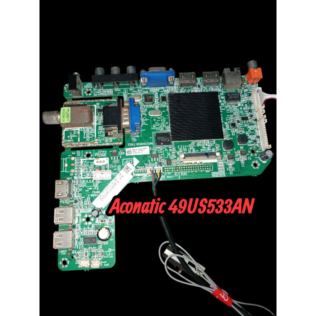 เมนบอร์ดทีวี aconatic 49 นิ้วรุ่น 49 US 533ANแท้ถอด