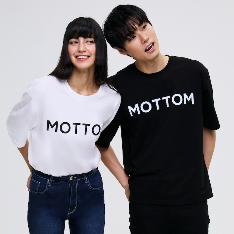 MOTTOM - Oversized T-Shirt Screen Logo | เสื้อยืดโอเวอร์ไซร์ MOTTOM ดีไซน์โลโก้สกรีน