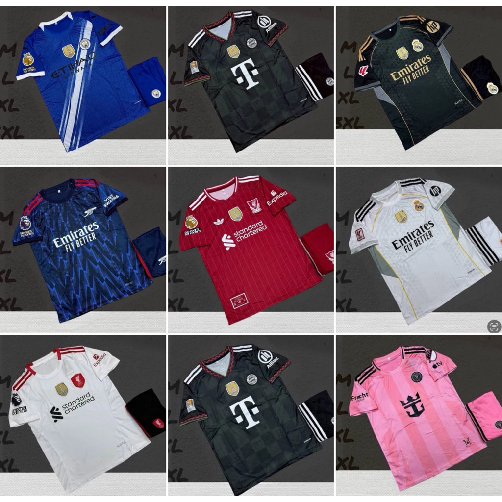 สั่งซื้อเลย เสื้อบอลกางเกงบอลทีมดังทุกทีม ฤดูกาลใหม่ 2026/27 ไซส์ M, L, XL, 3XL 🚚 พร้อมส่ง