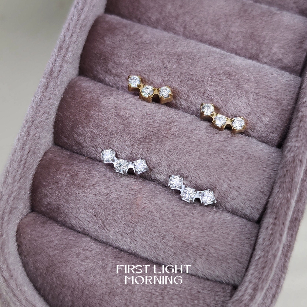 First Light Morning : Gale Earrings  Stainless Steel  ต่างหูเสียบ