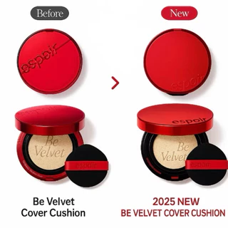 (กดในไลฟ์ลด40%)(ตลับจริง+รีฟิล)ESPOIR PRO TAILOR BE VELVET CUSHION SPF34 PA++ 13g เอสปัวร์ คุชชั่น สูตรแมตต์ ปกปิด