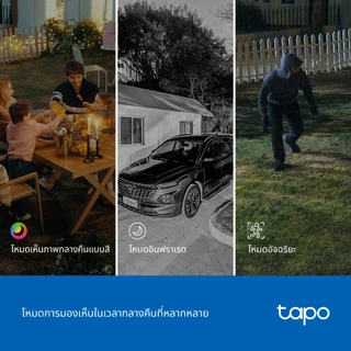 TP-Link Tapo C246D กล้อง 2 เลนส์ 6MP เลนส์มุมกว้าง125° เทเลโฟโต้ 6มม. Indoor/Outdoor Dual Lens Pan/Tilt Security Camera