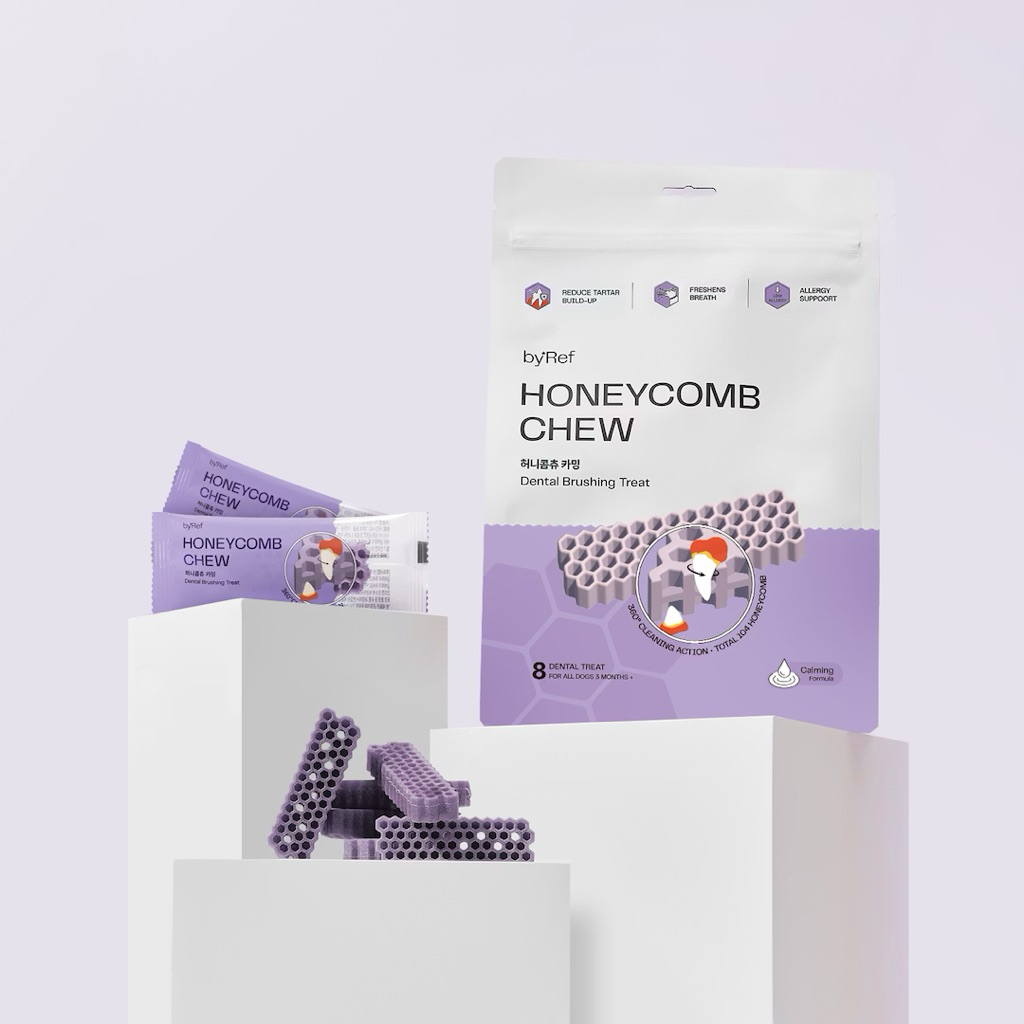 🍯Honeycomb Chew ขนมสุนัขทำความสะอาดฟัน รสเมนไทโกะ & บลูเบอร์รี่ (Mentaiko & Blueberry)