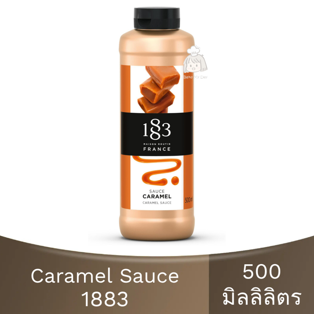 1883 สตรอว์เบอร์รีซอส,ช็อกโกแลตซอส,คาราเมลซอส 1883 Strawberry ,Chocolate , Caramel Sauce 500 ML.