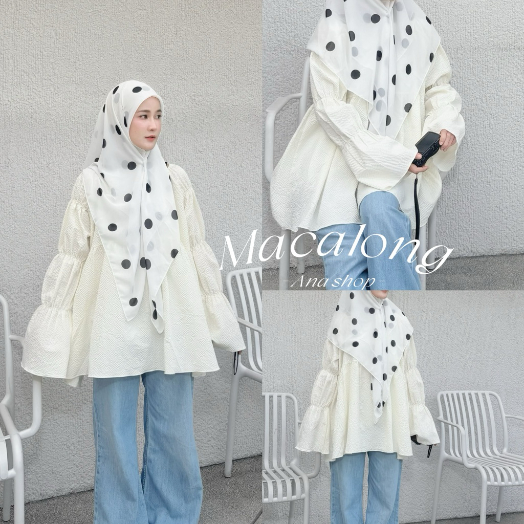 Macalong ~ Ana shop เสื้องานแขนจ้ำน่ารักผสม 🥯