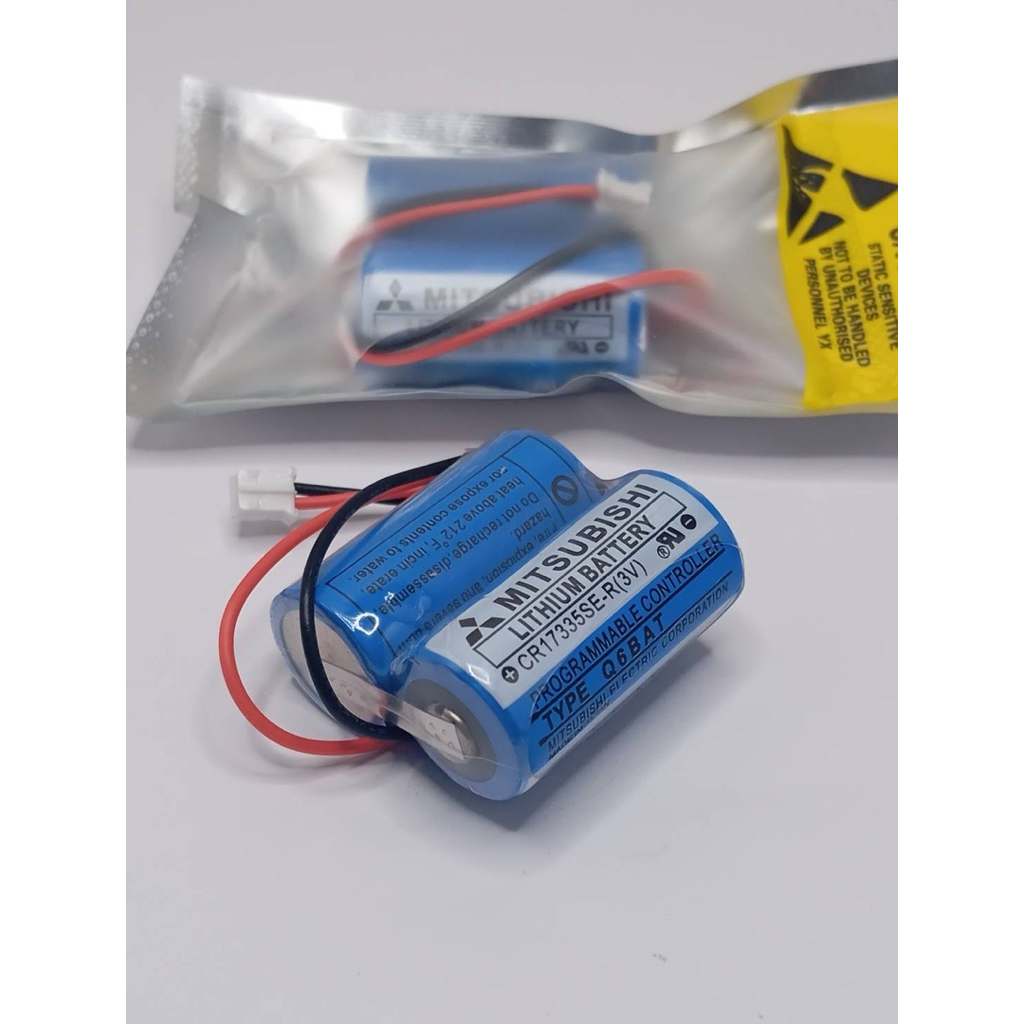 2CR17335A  MR-BAT6V1 MITSUBISH Q6Bat Q6BAT แพ็คคู่ สินค้าถ่ายจากงานจริงของทางร้าน