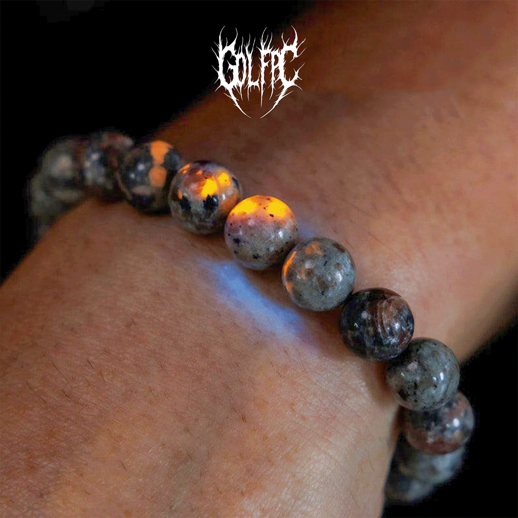 GOLFPC กำไลแฟชั่น หินเปลวไฟ หินเสริมพลัง เสริมบารมี |【แฟชั่น】Infernal Pyrite Flame