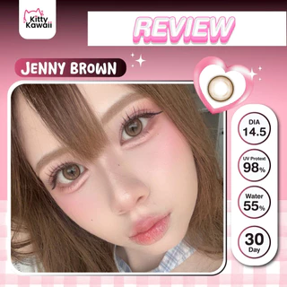 🔥คอนแทคเลนส์💗ขนาดกลาง💗Jenny (kittykawaii) สี : Brown / Gray / Light Brown