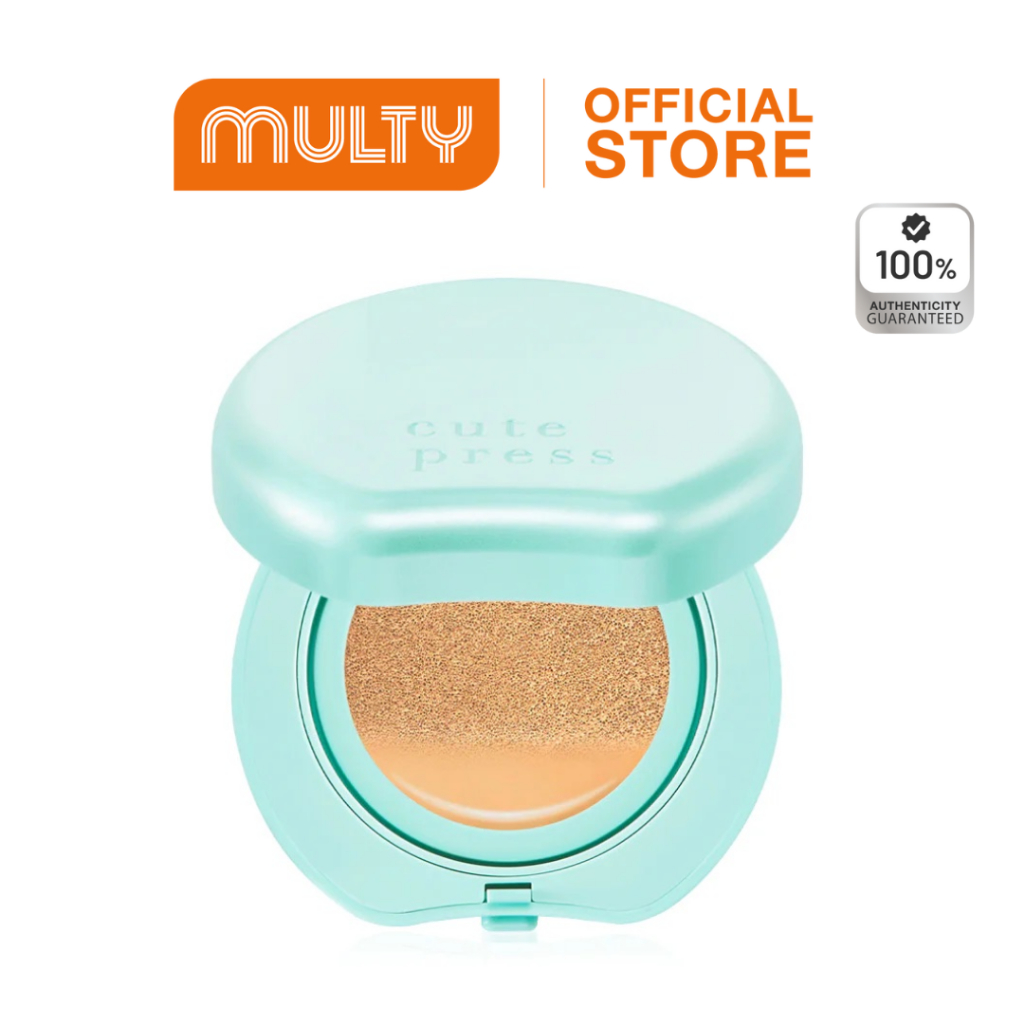 Cute Press Cushion Hybrid 15 g.คุชชั่นเซรั่ม เนื้อบางเบา ผิวไม่ดรอป