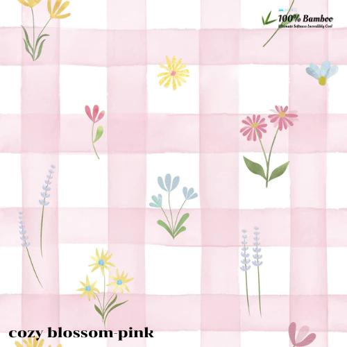 At Bed ชุดผ้าปูและผ้านวม Bamboo 1000 เส้นด้าย ลาย Cozy Blossom Pink thumbnail 9