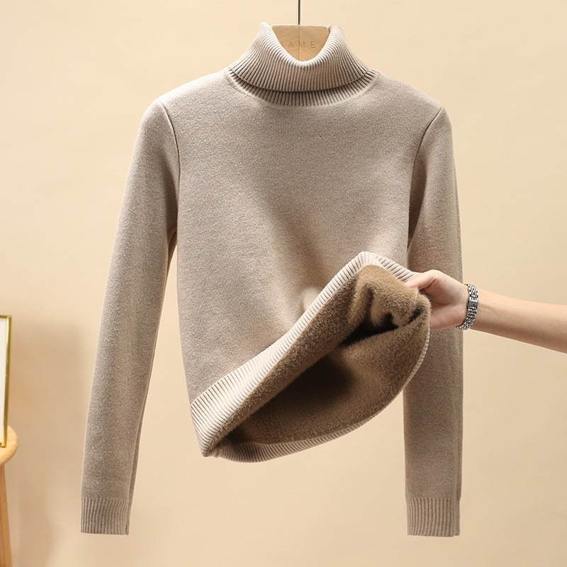Sweater เสื้อไหมพรมบุขน เสื้อกันหนาวคอเต่าบุขน ได้ถึงอุณหภูมิ​ติดลบ​ 20​ องศา​​​ ส่งทันทีจากไทย