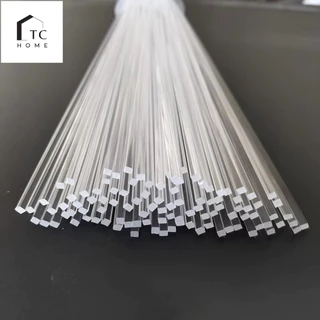 เส้นดามอะคริลิค แบบสี่เหลี่ยม สี่เหลี่ยมเข้ามุม ขนาด 3 - 5 mm (แพ็ค 10-20 เส้น) - DIY435