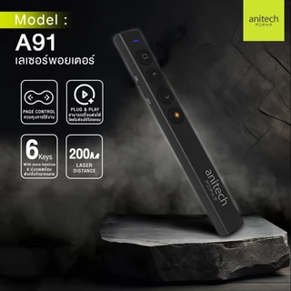 Anitech แอนิเทค พรีเซนเตอร์ - เลเซอร์พ้อยเตอร์ ไวเลส รุ่น A91 **แพ็กเกจมีตำหนิ**