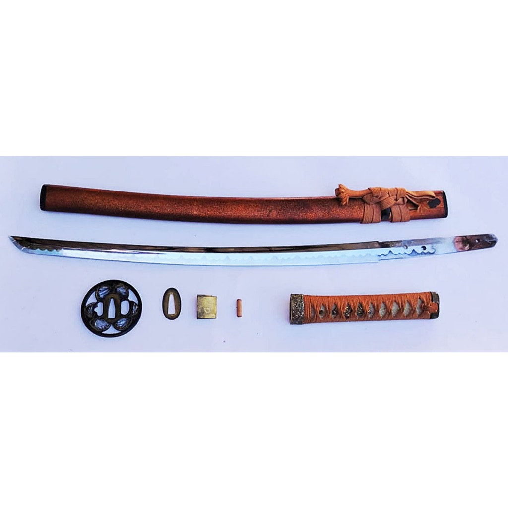 ดาบซามูไร คาตานะ(จำลอง)ใบดาบโลหะ(ไม่มีคม) ยาว69cm. มือสองจากญี่ปุ่น Replica katana sword