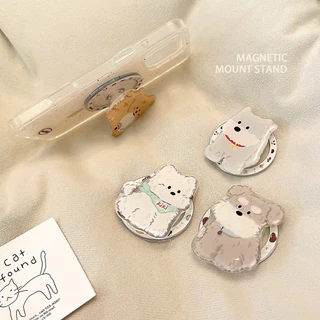 พร้อมส่ง🐶 Griptok กิ๊ฟต๊อกแม่เหล็กลายน้องหมา ที่ตั้งโทรศัพท์ แปะหลัง ลายน่ารักสไตล์เกาหลี