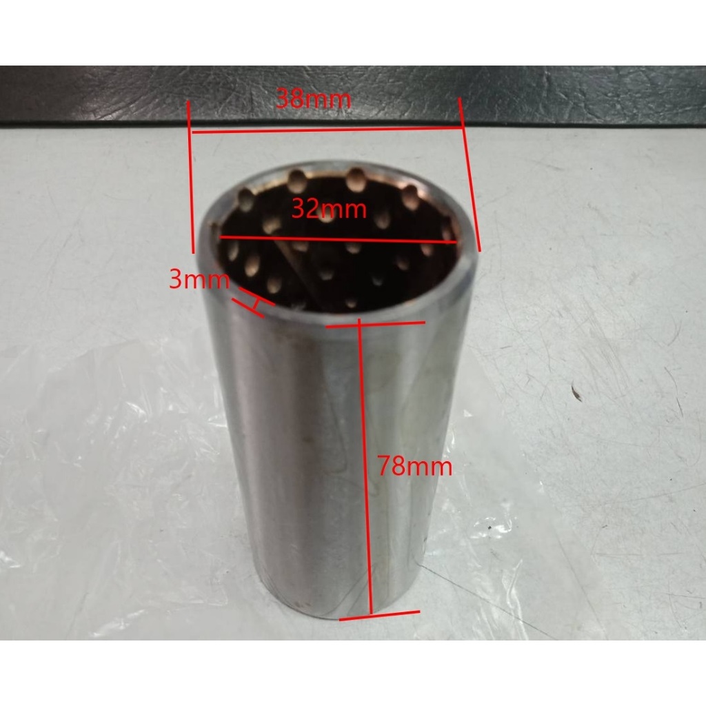 บู๊ช/บู้ชหูแหนบหน้า รุ่น J/B,BUS,FX210,FVZ300,FTR DECA360 ISUZU 32X38X78mm (บาง) #บหนนJ/BISU **ราคาต