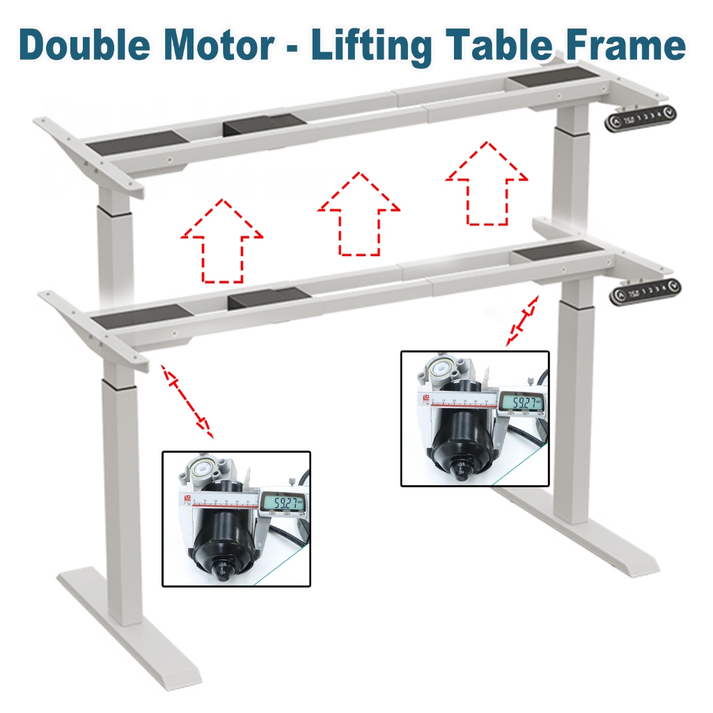 BilBil  Two motors height-adjustable Table stand ตัวยึดโต๊ะปรับความสูงได้ขาโต๊ะไฟฟ้าเงียบมอเตอร์คู่