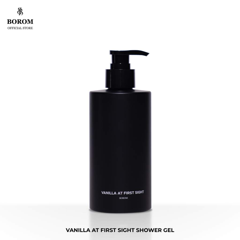 BOROM SHOWER GEL VANILLA AT FIRST SIGHT SIZE 300 ml เจลอาบน้ำ กลิ่น วานิลลา แอท เฟิร์ส ไซส์