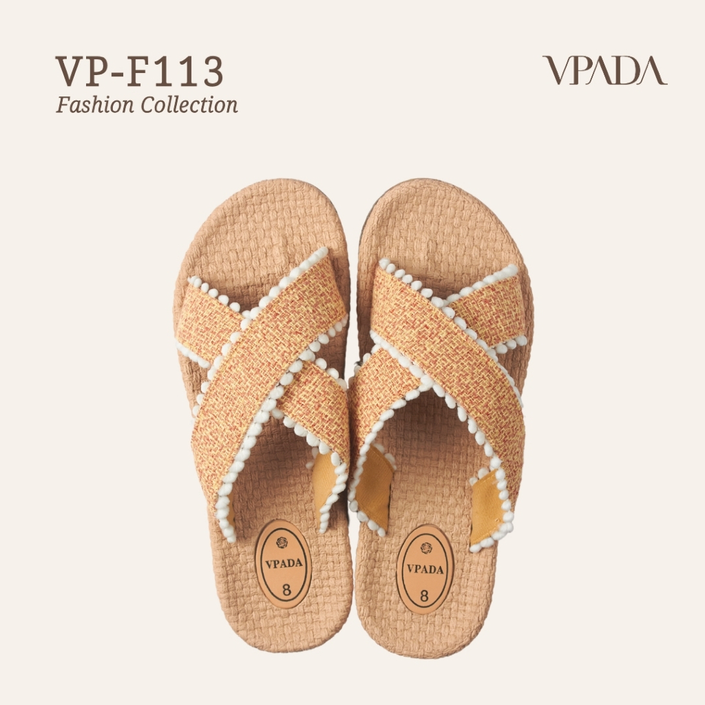 Vpada_sandals_VP-F113 Fashion Collection รองเท้าแตะชายหาดแบน รองเท้าแตะแฟชั่น