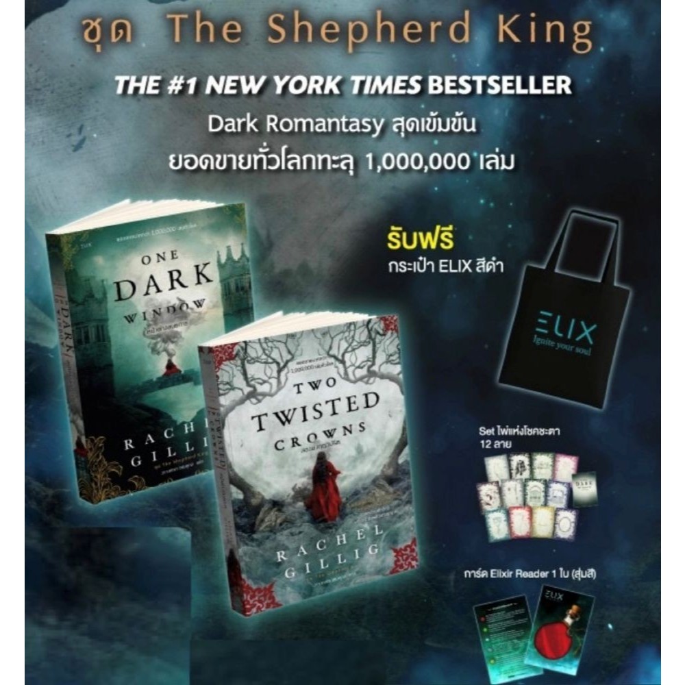 (พร้อมส่ง) หนังสือ แพ็กชุดONE DARK WINDOW+TWO TWISTED(Only)