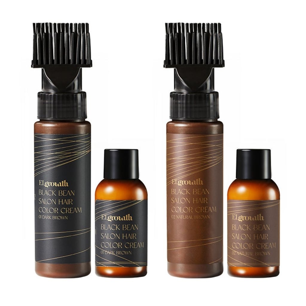 Elroel Elgrowth BLACK BEAN SALON HAIR COLOR CREAM
