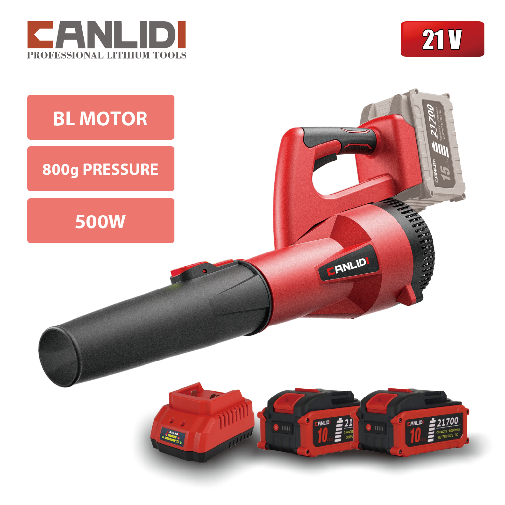 🔥จัดส่งที่รวดเร็ว🔥 CANLIDI พลังงานสูง มอเตอร์ไร้แปรงถ่าน เครื่องเป่าลม เป่าลมไร้สาย รุ่น CIBL-300 MT-21V