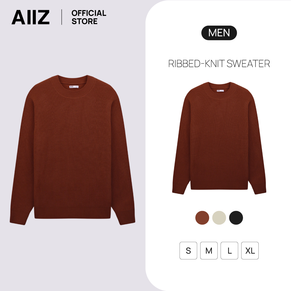 AIIZ เสื้อสเวตเตอร์ผู้ชายทอริบ