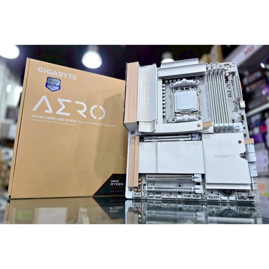 GIGABYTE X870E AERO X3D WOOD MAINBOARD