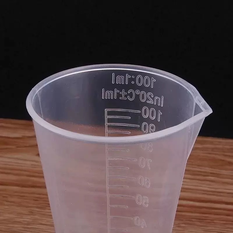 Homeware Store ถ้วยตวงพลาสติก ทรงสามเหลี่ยม ถ้วยตวงมีตาชั่ง เรียว ใส ทนอุณหภูมิสูง 50/100ml - รูปที่ 4