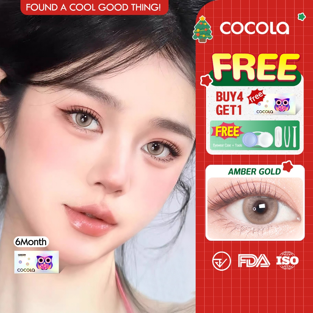 【Buy 5 Get 1 Free】 COCOLA PINK คอนแทคเลนส์ (2 เลนส์)🌷 6เดือน ใส่สวยทุกโอกาส,HC863-7