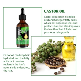 OUHOE น้ำมันละหุ่ง castor oil 100% น้ำมันละหุ่งดำ เซรั่มปลูกผมดก เร่งผมยาว ขนตายาว ขนตาหนา ใช้ได้ทั้งผม ขนตา คิ้ว