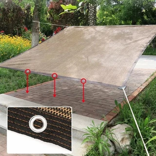 ผ้าใบสแลนกันแดด ตาข่ายบังแดด HDPE กันยูวี 90–100% ระบายอากาศดี มีตาไก่ ทนทาน หลายขนาด พร้อมส่ง