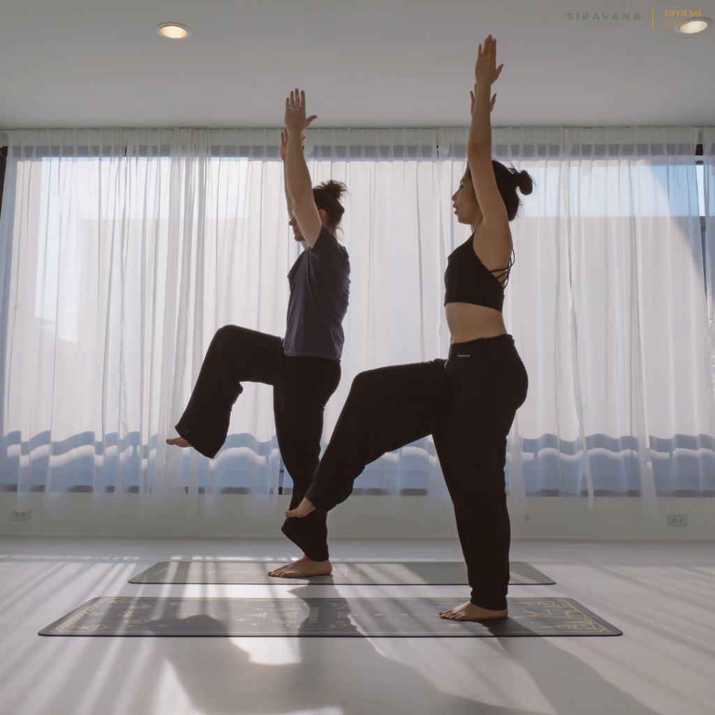 SIRAVANA JINNI YOGA PANTS รุ่น POWER FLEX กางเกงทรงจินนี่ ผ้าฝ้ายซักนุ่ม ขายาวคุณภาพดี Unisex Free Size ราคา ถูกที่สุด ดีลบีเคเค แกลเลอรีภาพที่ 6