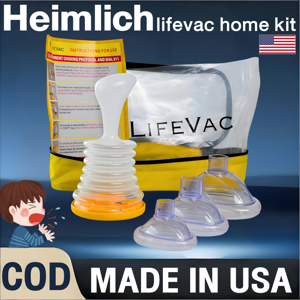 lifevac ของแท้ Hemlich Made in USA(พร้อมส่ง ในไทย)กระเป๋าพกพาสะดวก อุปกรณ์ช่วยเหลือสำลักครอบจักรวาล