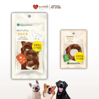 [Duck Tendons Ring นำเข้าจากเกาหลี] Natural Corer พร้อมส่ง ขนมสุนัขเนื้อเป็ดรูปวงแหวน ผสม คอลลาเจน