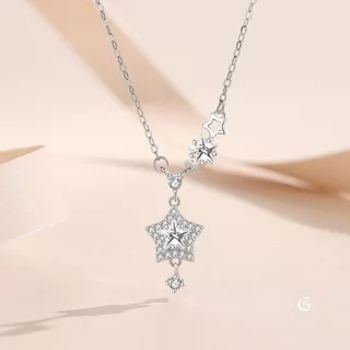 GLAMOR✨สร้อยคอเงิน Nova Shiver สร้อยคอเงินแท้925 สร้อยคออุกกาบาตน้ำแข็งแตก