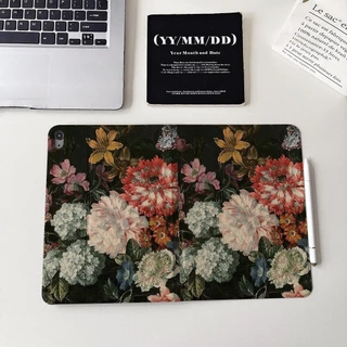 🚀จัดส่งทันที🚀case iPad Oil painting flowers Gen12 Pro11 Gen9 Air5 mini7 cuteghost เคสไอแพด Gen9/8/7