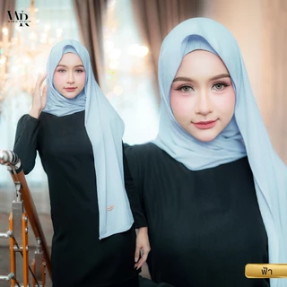 ฮิญาบติดอินเนอร์ ผ้าร่อง คละเฉดสี สวมใส่ง่าย สีพาสเทลเรียบๆ เหมาะสำหรับออกงานต่างๆ HM48วาริสมุสลิม