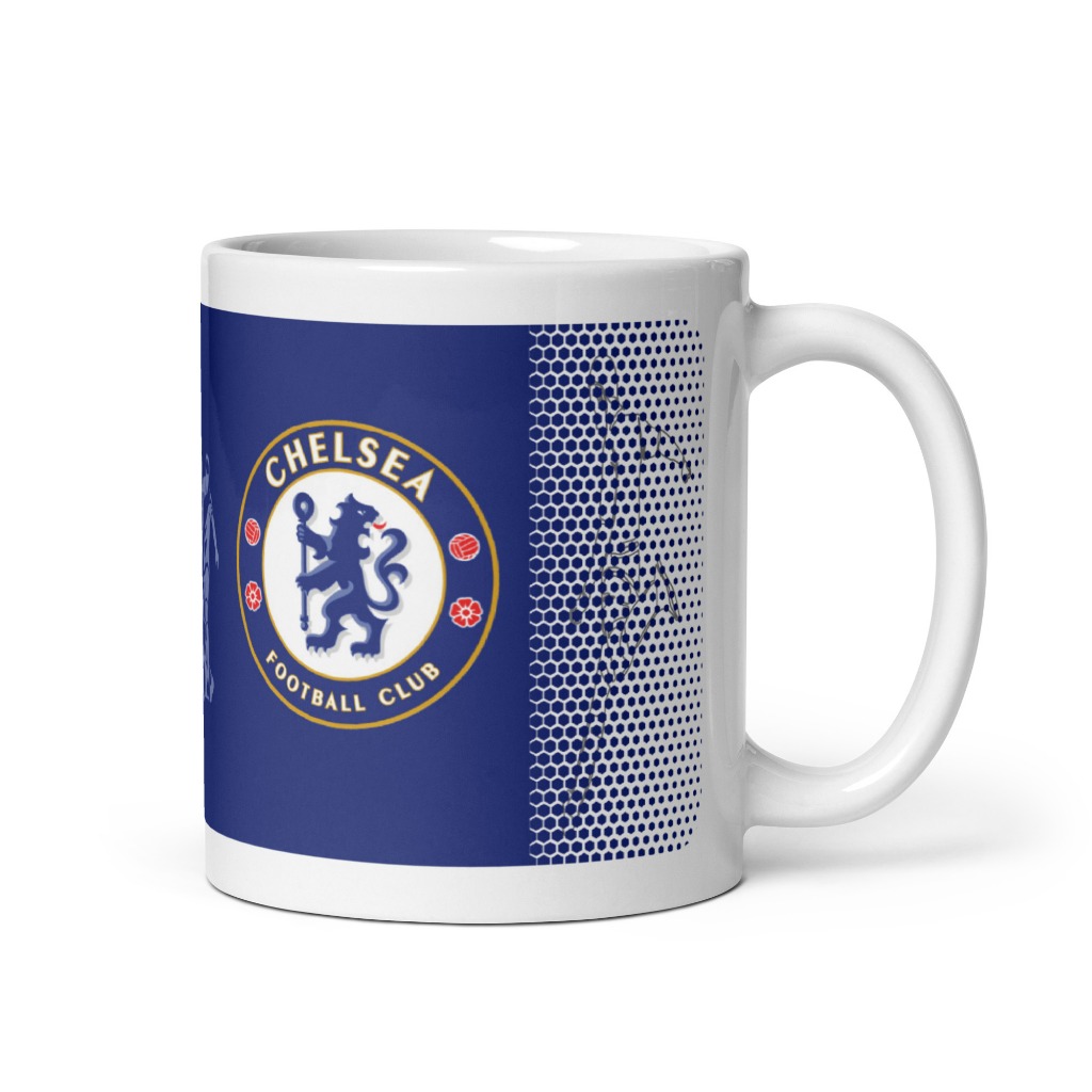 คูลเลอร์คิง Chelsea FC แก้วกาแฟ 11-15 ออนซ์ เหมาะสำหรับชา กาแฟ และของขวัญ ของที่ระลึก