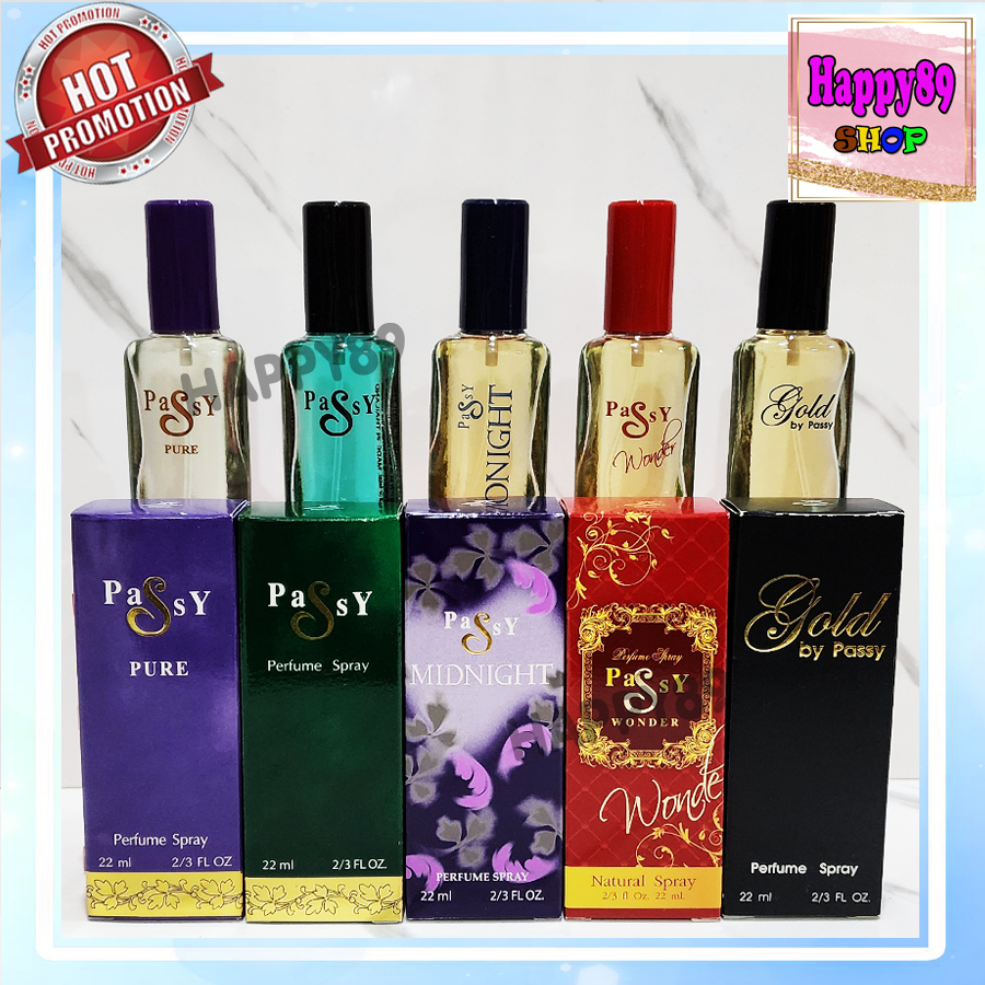 💥ส่งฟรี มีราคาส่ง รวม น้ำหอม แพซซี่ เขียว ม่วง แดง ดำ โกลด์ วันเดอร์ มิดไนท์ เพียว Bonsoir ขนาด 22 ml.