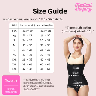 Medical shaping ชุดกระชับหลังดูดไขมัน ชุดหลังดูดไขมัน ดูดไขมัน bodysuit เกรดทางการแพทย์