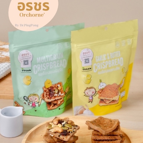 ขนมปังกรอบ ไร้แป้ง ไร้น้ำตาล (Zero sugar Crisp bread)