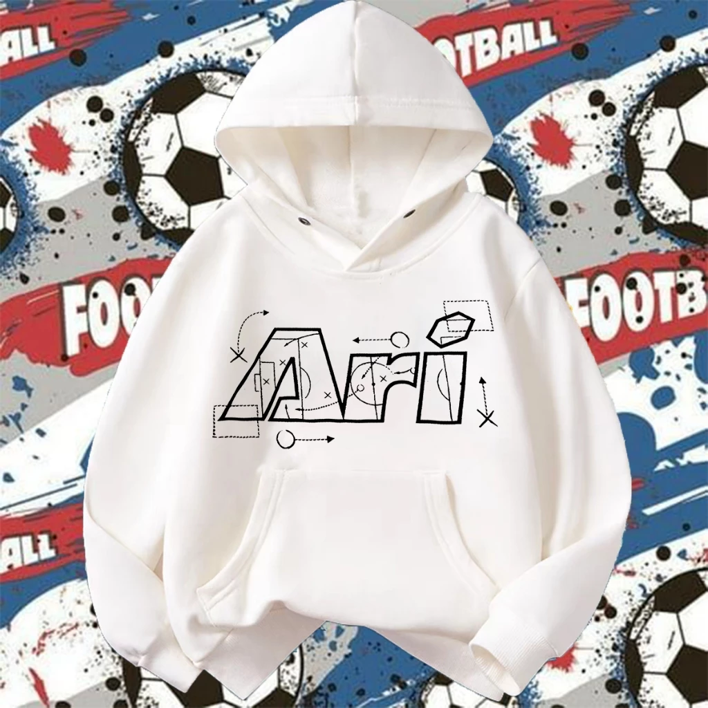 [NEW] Ari Football child Hoodie ผ้าฝ้าย Hoodie 120CM-150CM Ari ฟุตบอล เด็ก เสื้อฮู้ด เนื้อผ้าสะดวกสบาย มีหลายสไตล์ให้เลื